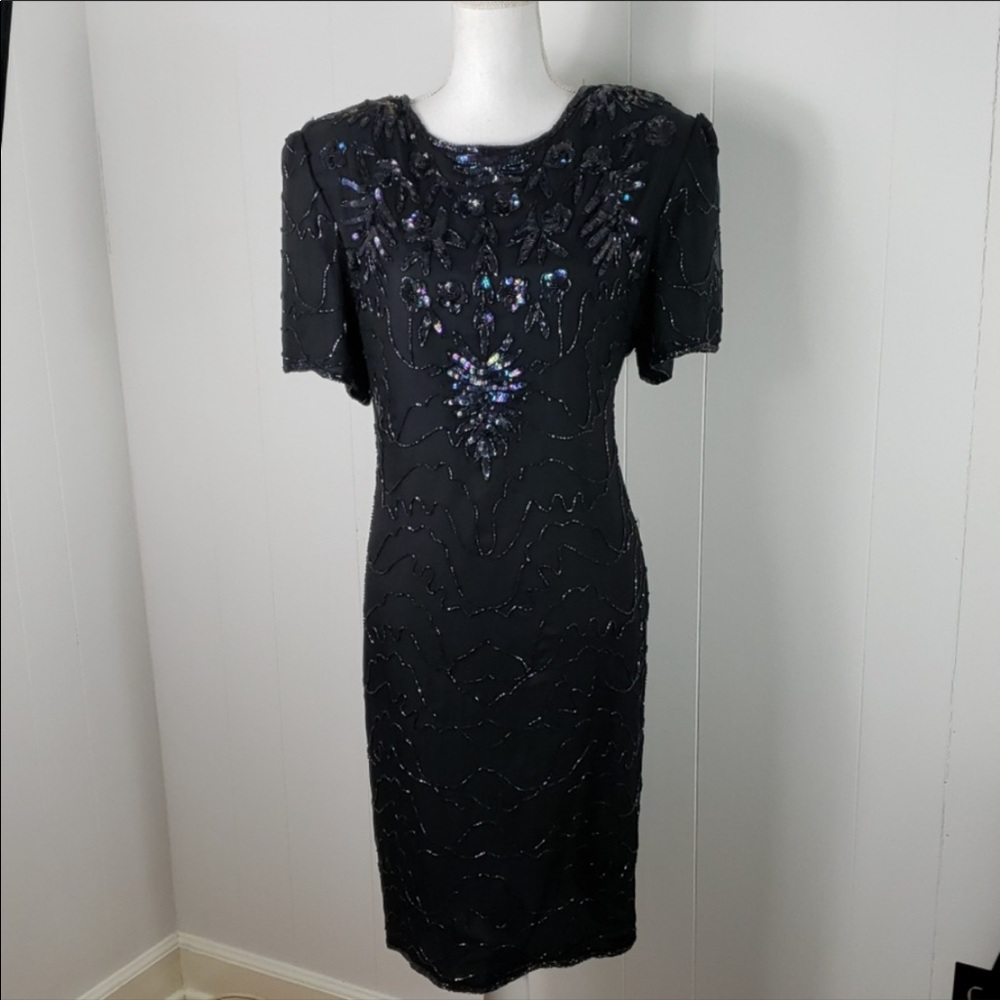Sweet Sue : Vintage Silk Beaded Party Dress
